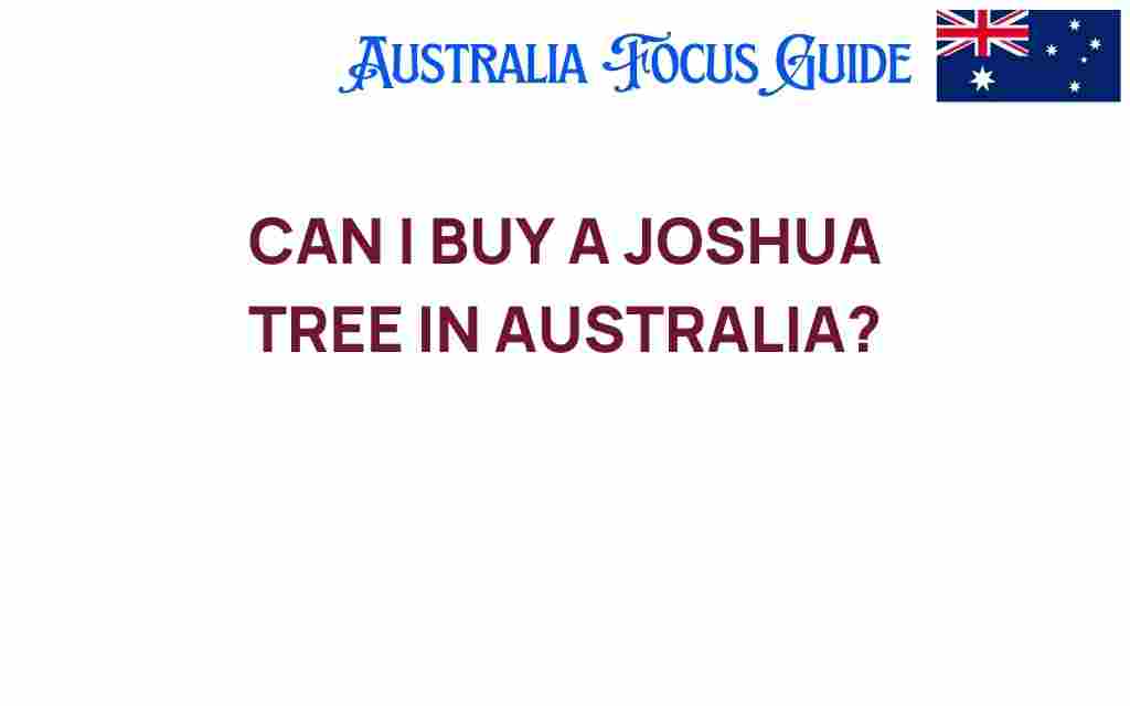 can-i-buy-a-joshua-tree-in-australia