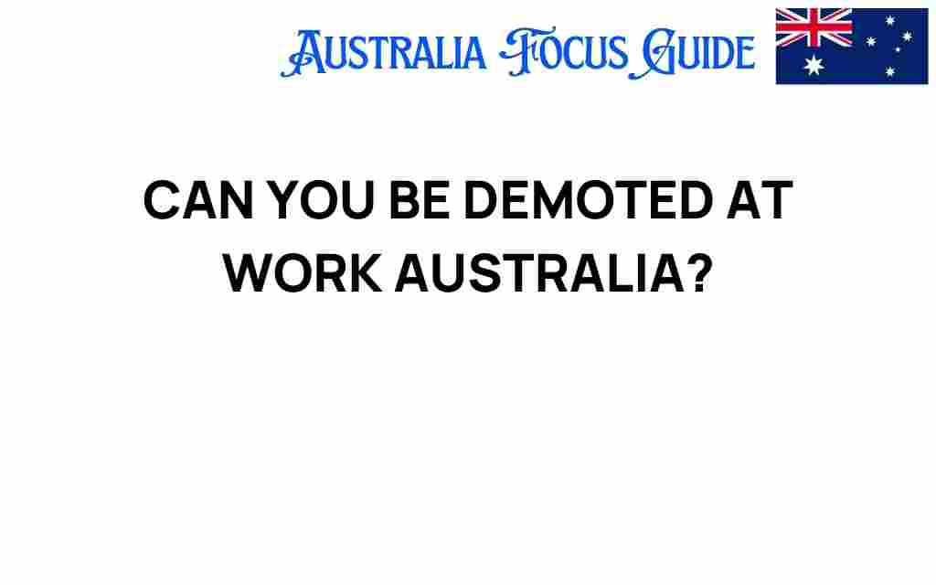 can-you-be-demoted-at-work-australia