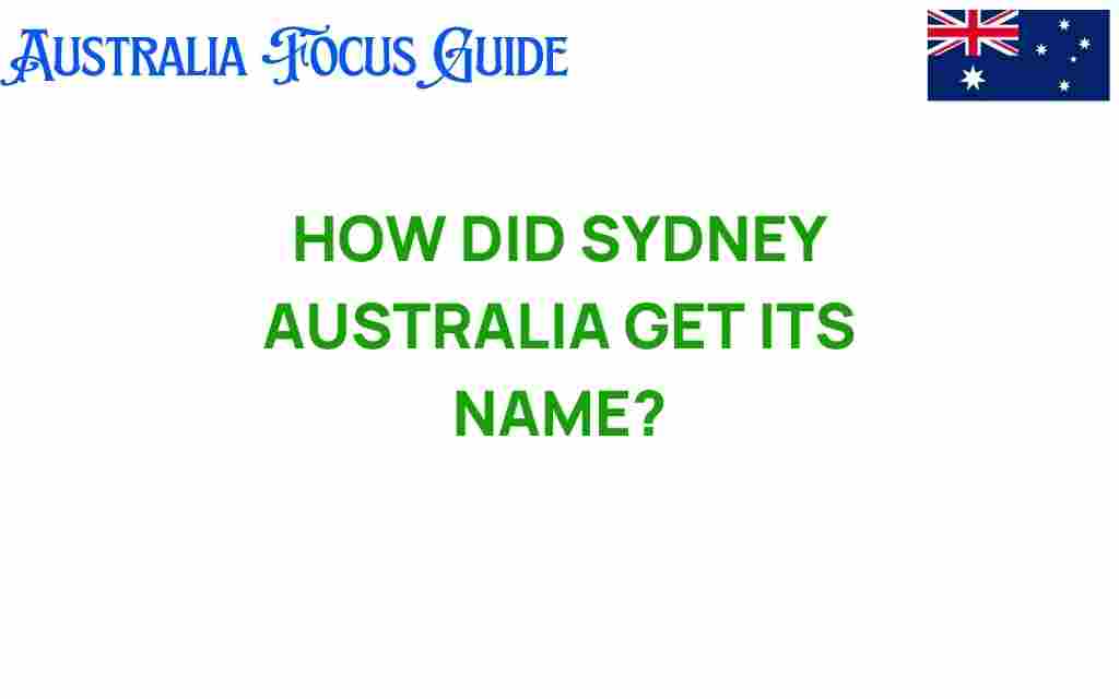 sydney-australia-name-origin