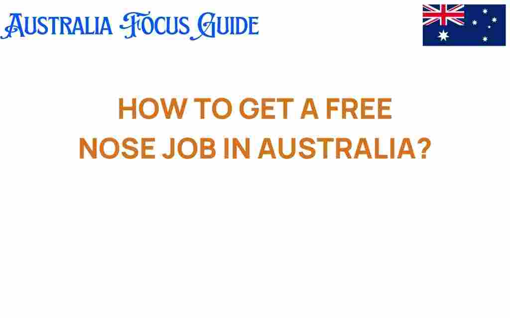 free-nose-job-australia