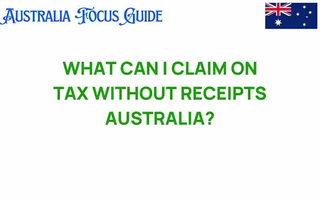 what-can-i-claim-on-tax-without-receipts