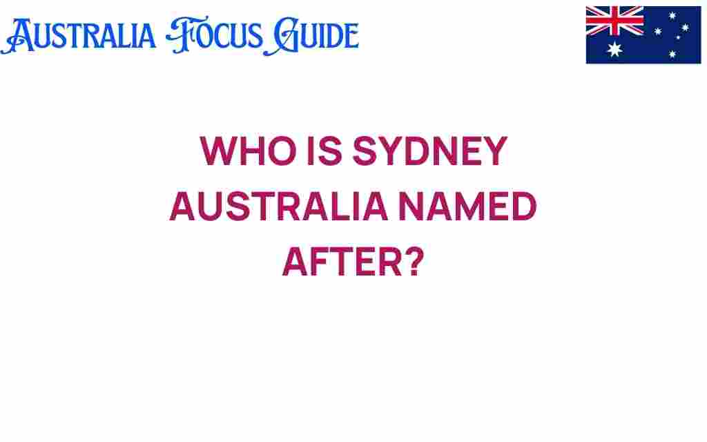 who-is-sydney-australia-named-after